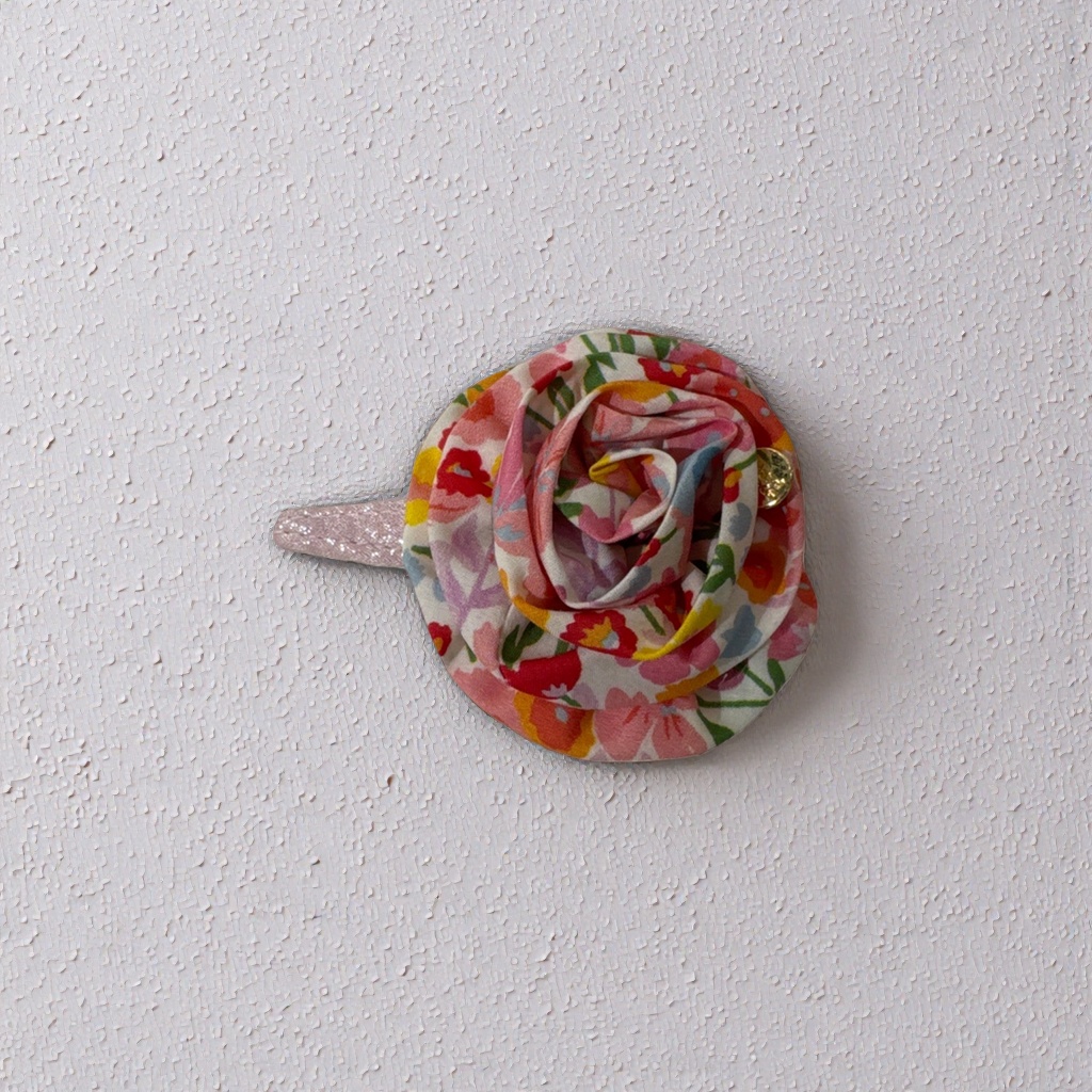 Floral pattern hairpins, sweet and retro headwear, suitable for both girls and adults