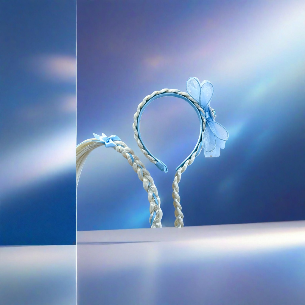 Ice and snow castle background hair accessory, girl party photo decoration headwear set Ice and snow castle background hair accessory, girl party photo decoration headwear set