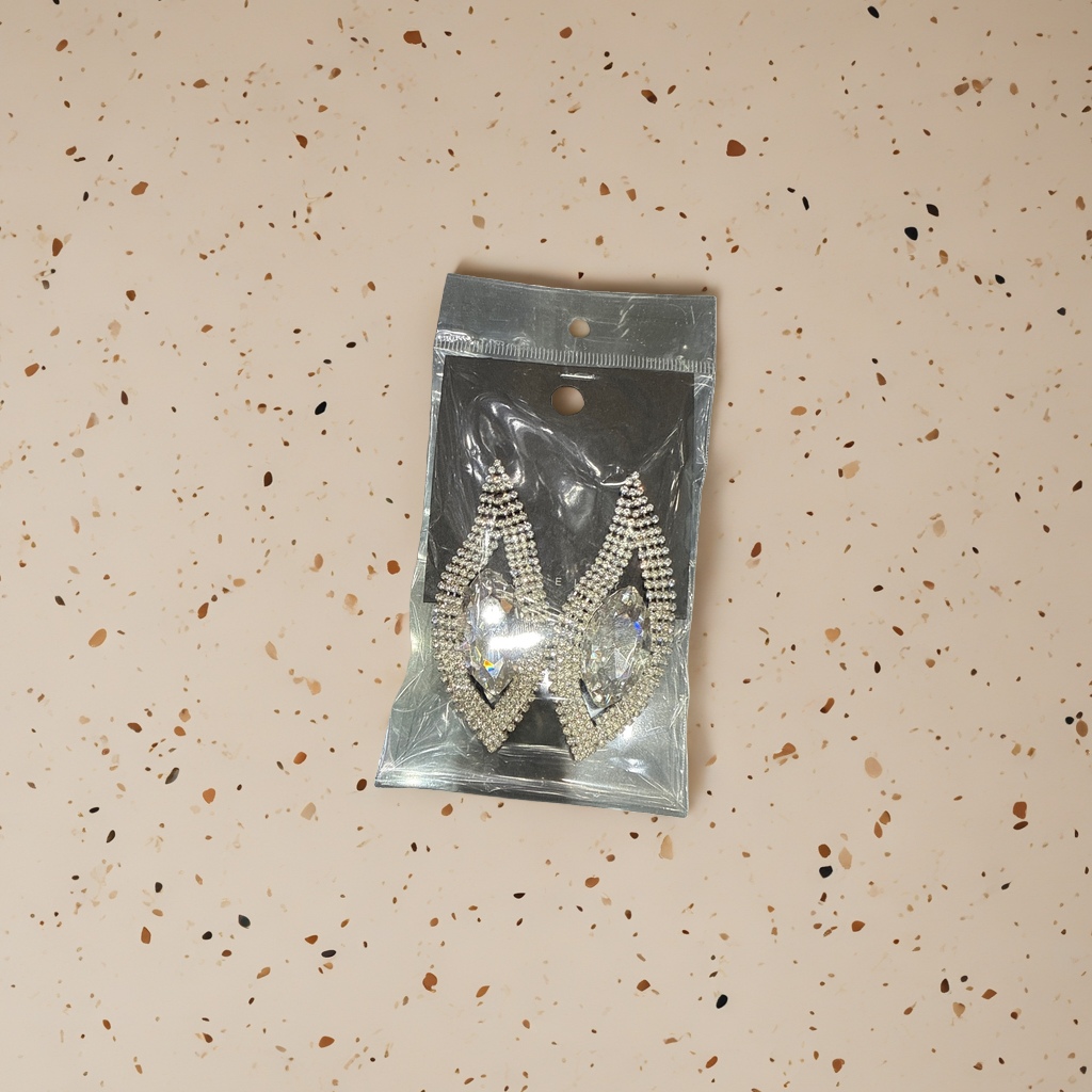 珠宝耳环 925银镀白金防过敏耳饰 日常通勤精致配饰