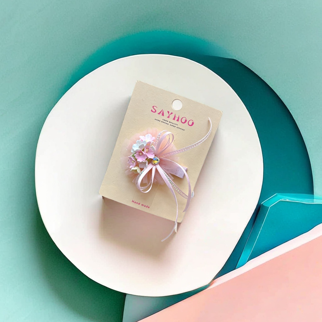 Handcrafted floral hair accessories, ladies' headwear, bow hairpins, sweet and forest-style daily outfits Application Scenario