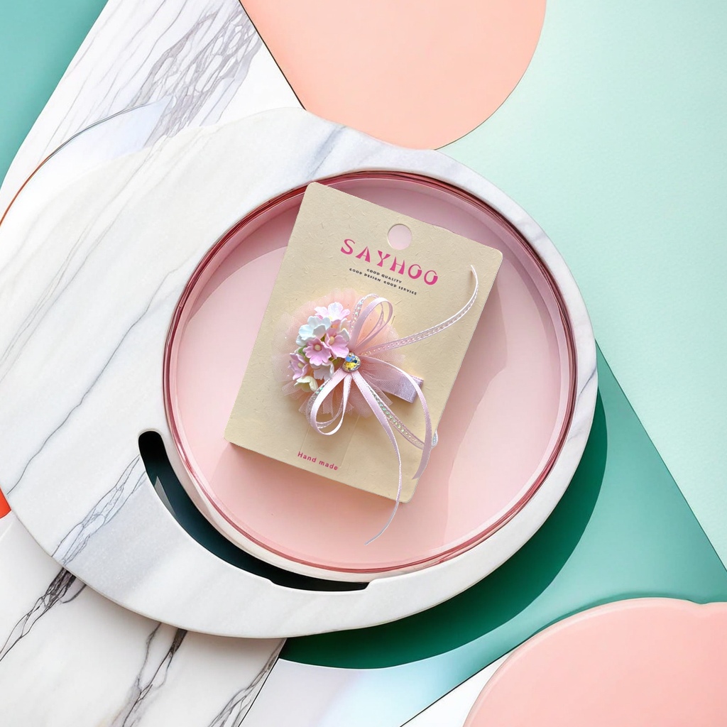 Handcrafted floral hair accessories, ladies' headwear, bow hairpins, sweet and forest-style daily outfits Handcrafted floral hair accessories, ladies' headwear, bow hairpins, sweet and forest-style daily outfits