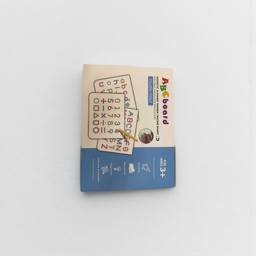 Magnetic alphanumeric tracing board, children's early education and intelligence toy, erasable learning board Application Scenario