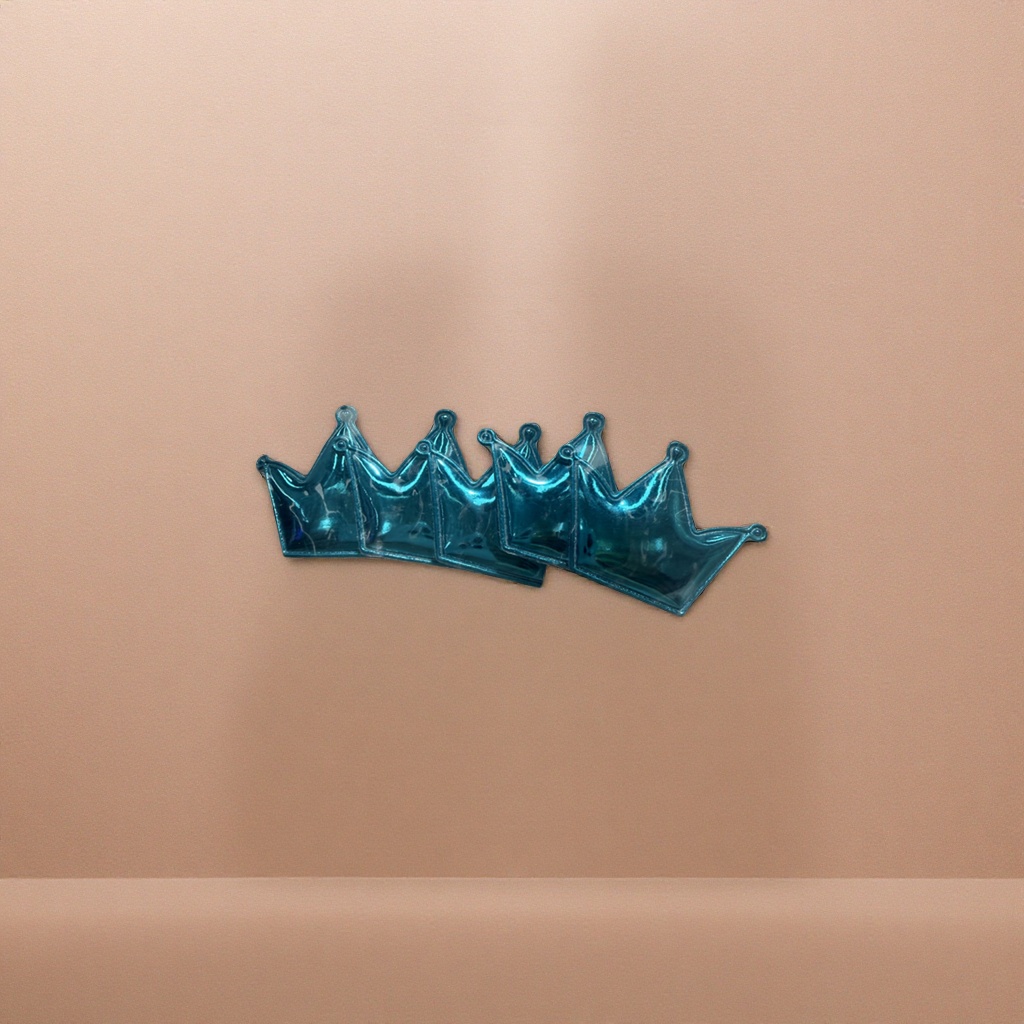Corona azul decoración de pastel complementos dulces fiesta panadería accesorios Specification image