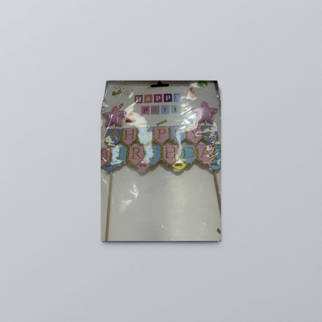 Happy birthday letter string, birthday decoration ribbon, party atmosphere setting details Picture