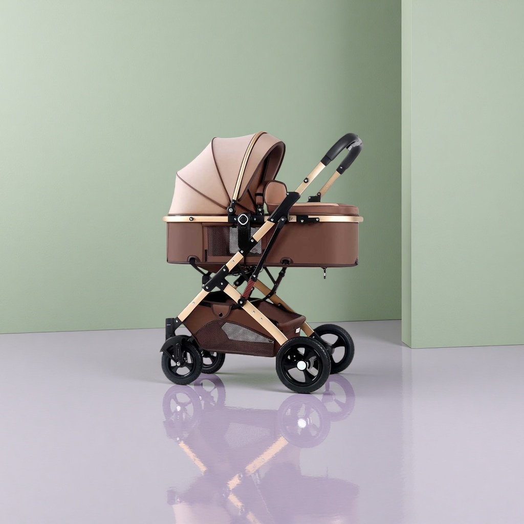 Carrito de bebé aleación de aluminio frame una llave para recoger el coche recién nacido viaje portátil alto paisaje carrito Application Scenario