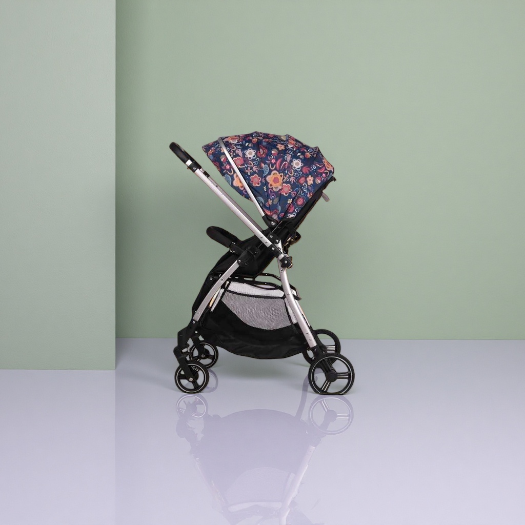 High-view bidirectional baby stroller, lightweight and foldable, can be sat on or lay on, newborn baby stroller