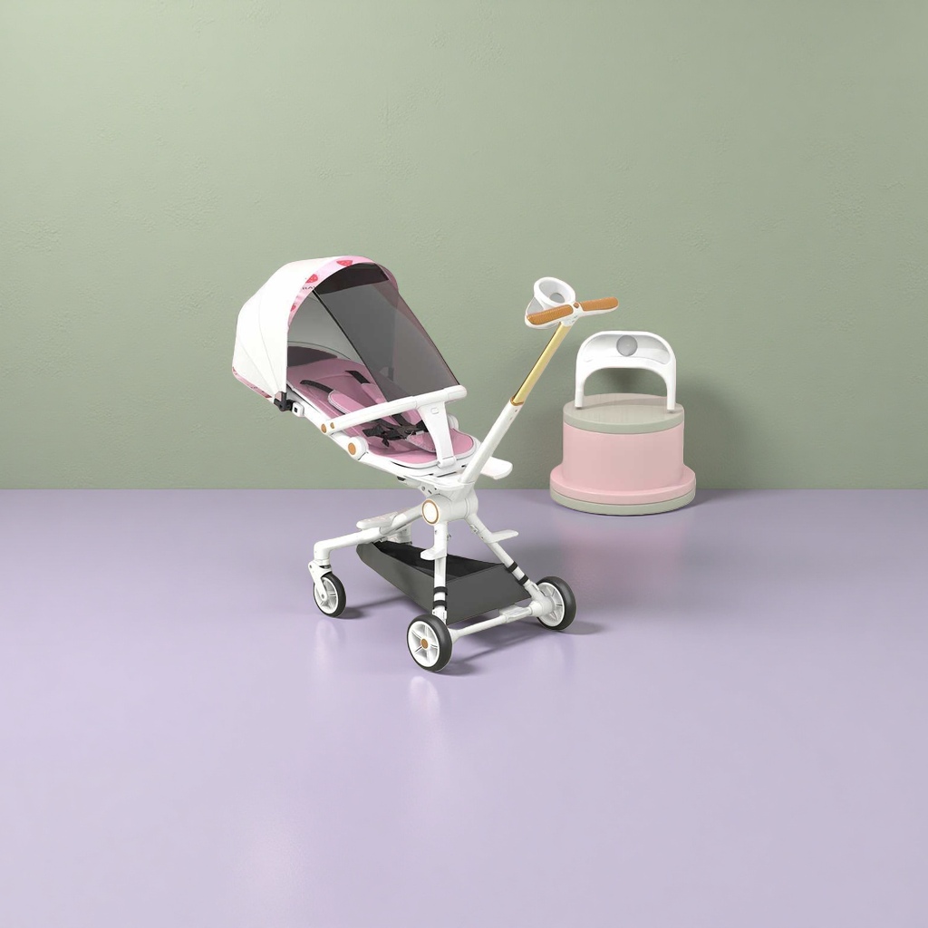 Carro de bebé portátil plegable bebé recién nacido viajar portátil alto paisaje evitar choques Specification image