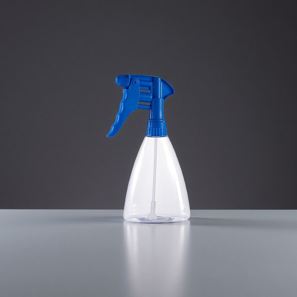 透明塑料喷雾瓶 蓝色喷头 300ml 家用分装喷壶 可调节雾化