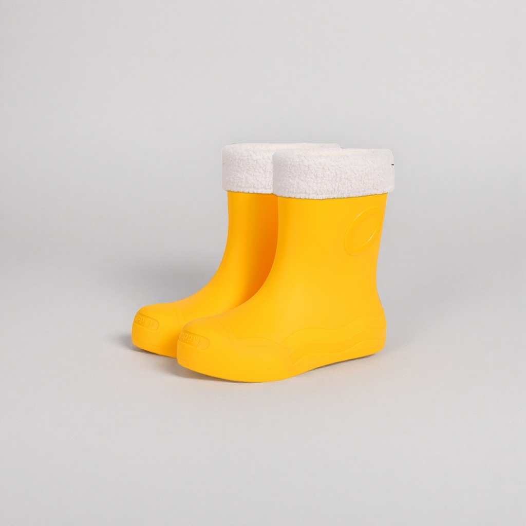 Yellow rain boots are waterproof and anti-slip. Women's rain boots are a must-have for rainy days Application Scenario