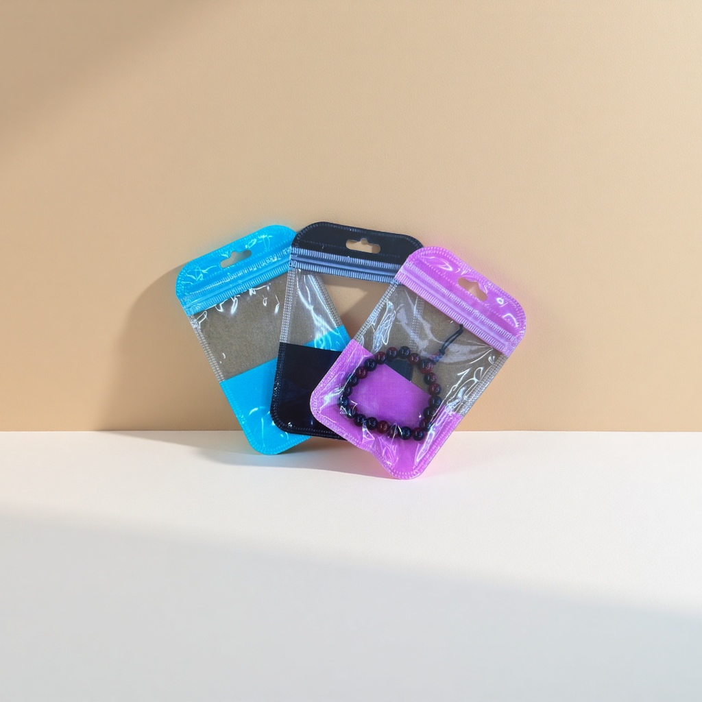 Colorful transparent packaging bag bracelet is a fashionable, simple and versatile accessory details Picture