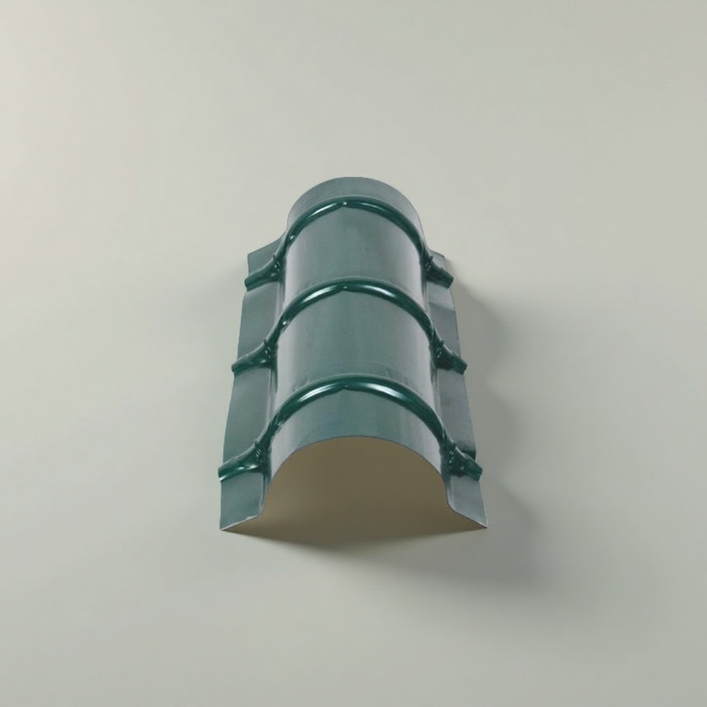 Green metal roof tiles are anti-corrosion and weather-resistant roofing materials that can be used both in ancient and modern styles Specification image