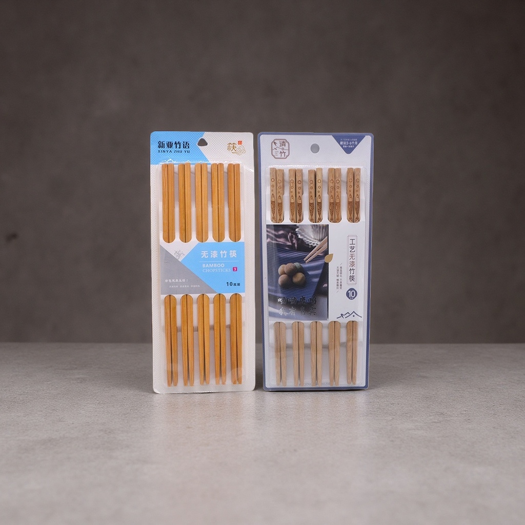 天然竹制筷子 环保防滑家用餐具 24cm双支装