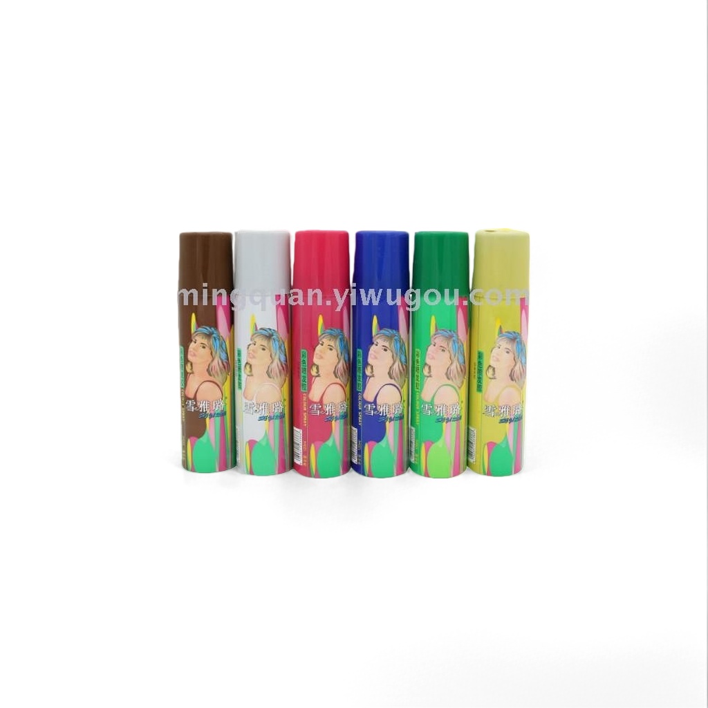 Sihua Kou CEO Color Spray Fashion Hair Color Setting Spray Long-lasting color display without damaging hair Application Scenario