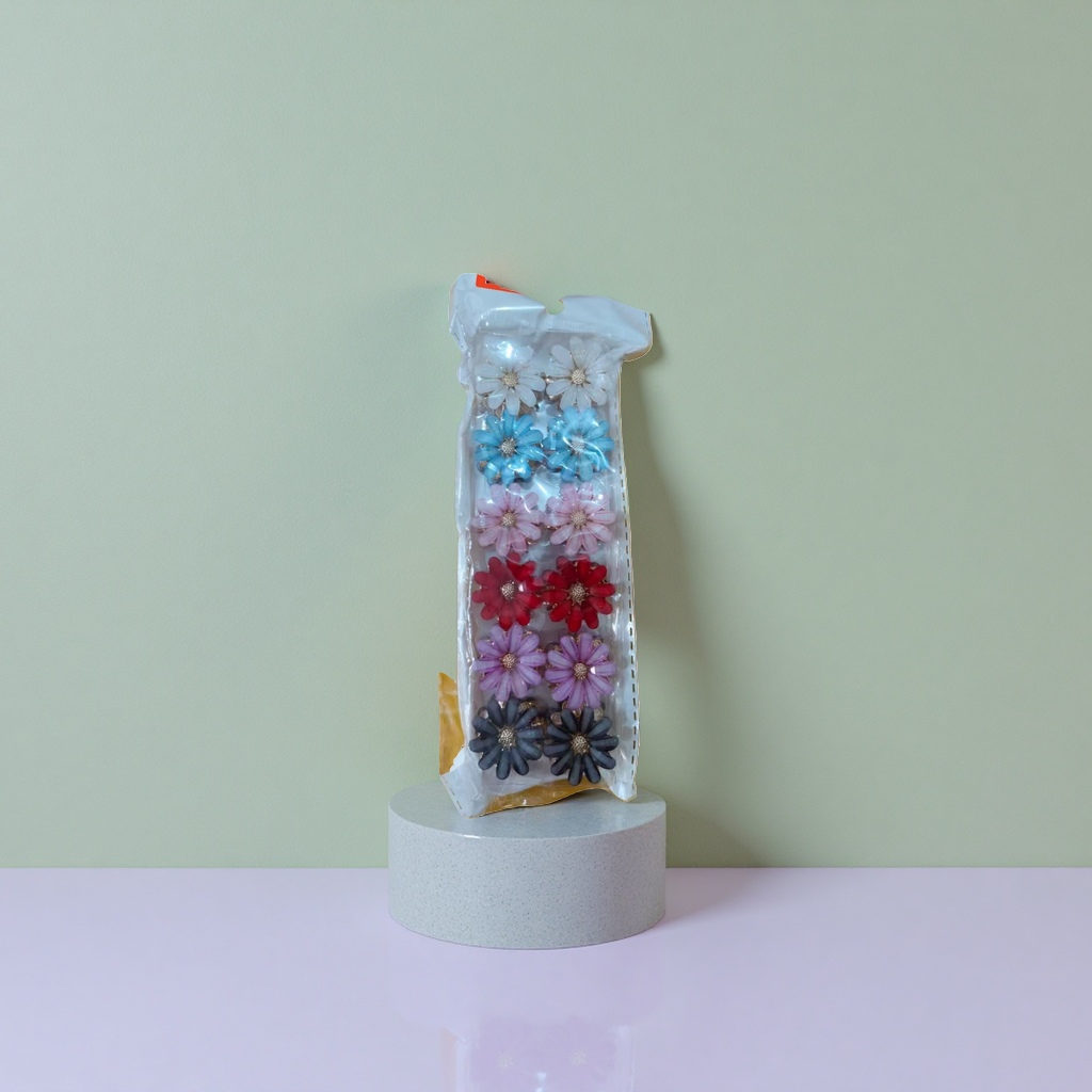 花朵造型发夹 甜美可爱少女头饰百搭简约时尚