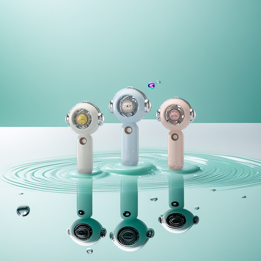 A multi-color option is available for a cool summer desktop spray fan with a high aesthetic level Specification image