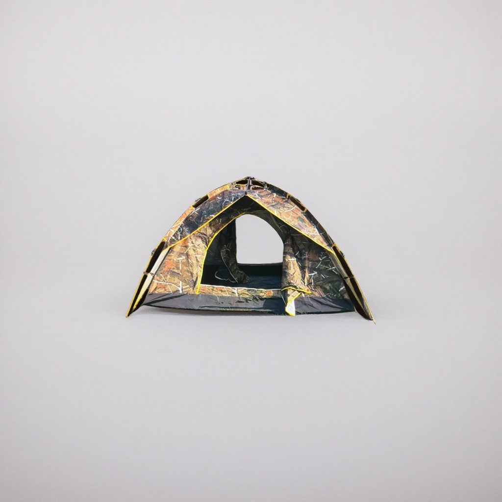 Camouflage patterned thickened Oxford cloth tent for 3-4 people family camping outdoor camping Specification image
