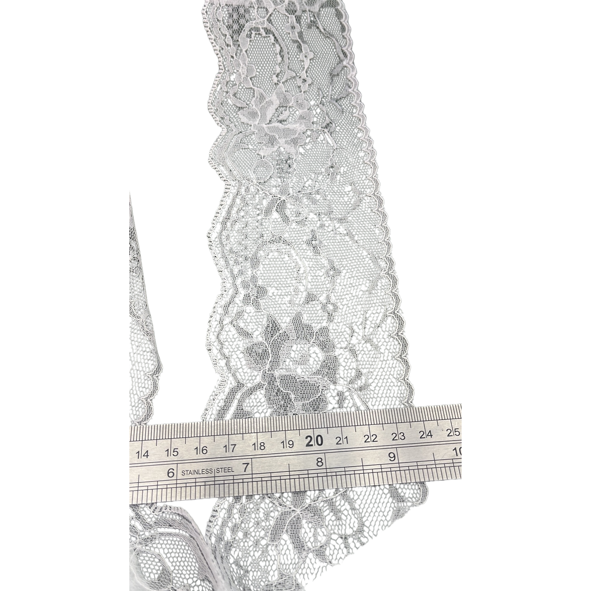 White lace trim, pure cotton wide roll sewing, handcrafted fabric decorative accessories Item Picture