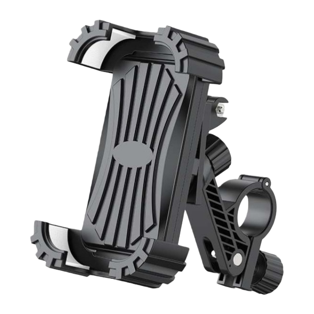 The black handlebar phone stand is a universal car phone stand that is stable, anti-slip and can rotate 360 degrees Item Picture