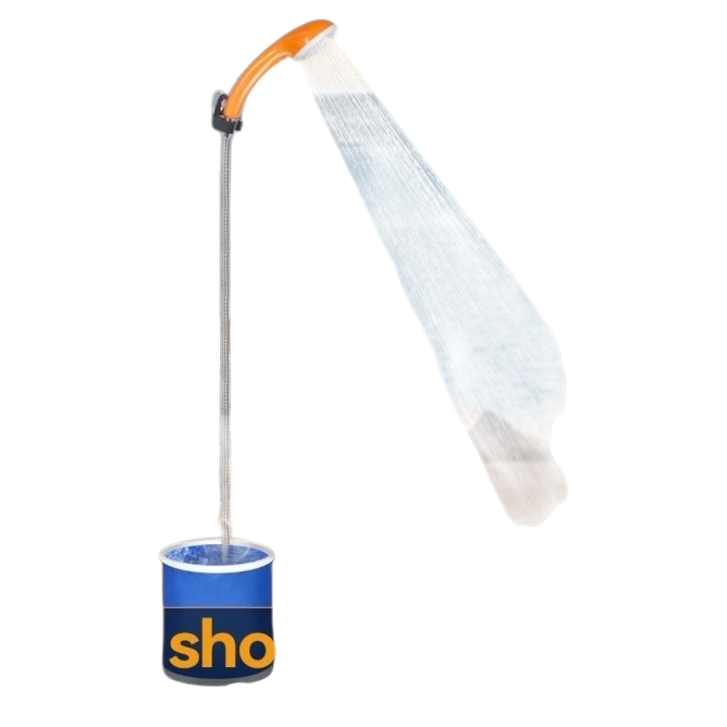 Portable shower head, outdoor travel, household water-saving, adjustable spray Item Picture