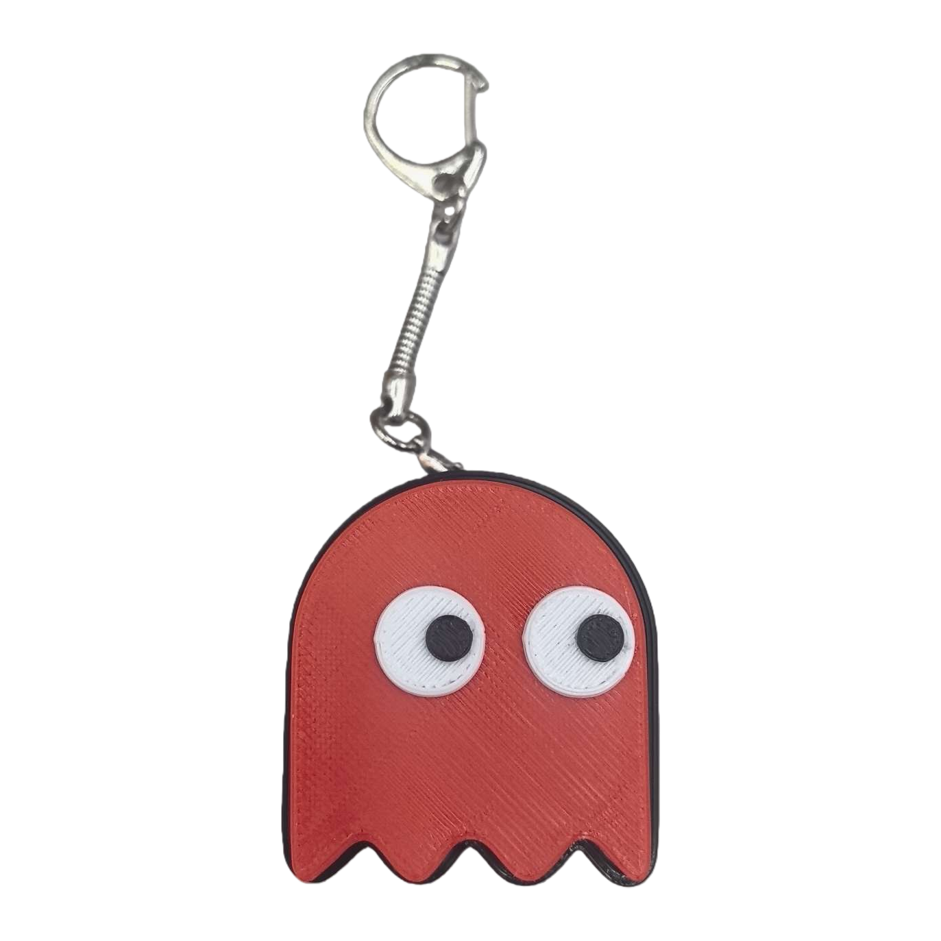 Red ghost-shaped keychain, personalized and creative pendant, trendy accessory Item Picture