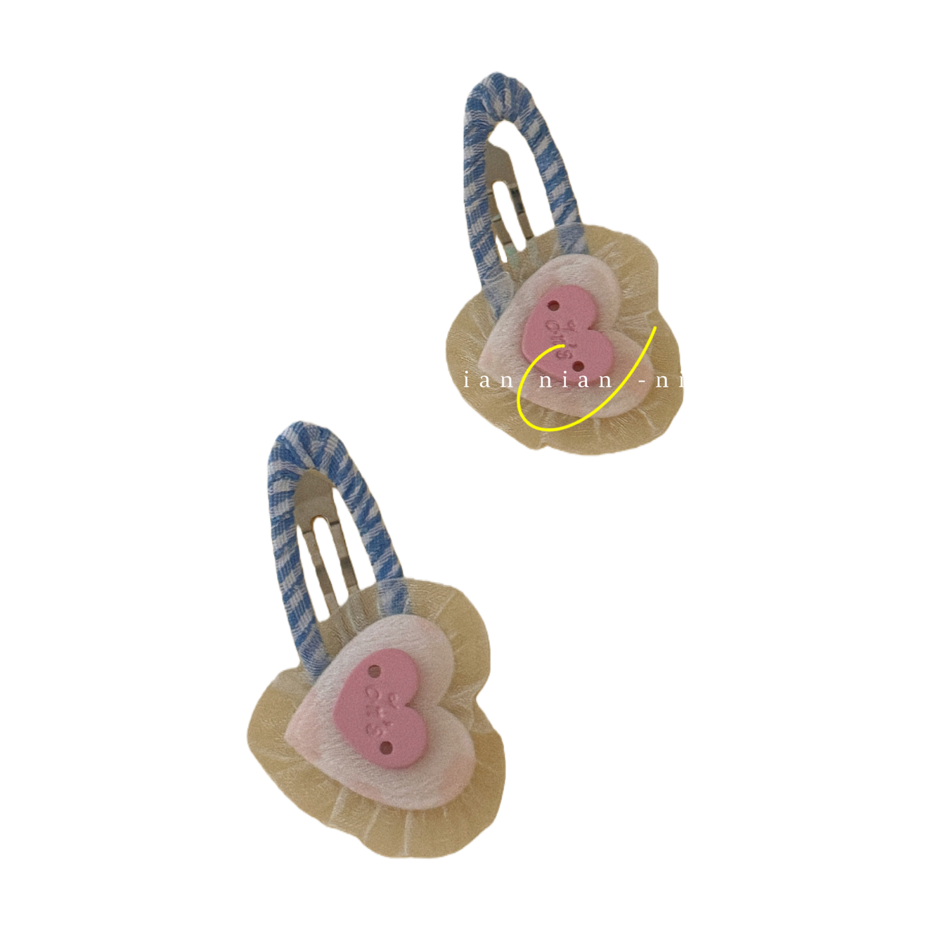 Cute hairpin girl, bow pearl hairpin, sweet bear-shaped hair accessory Item Picture
