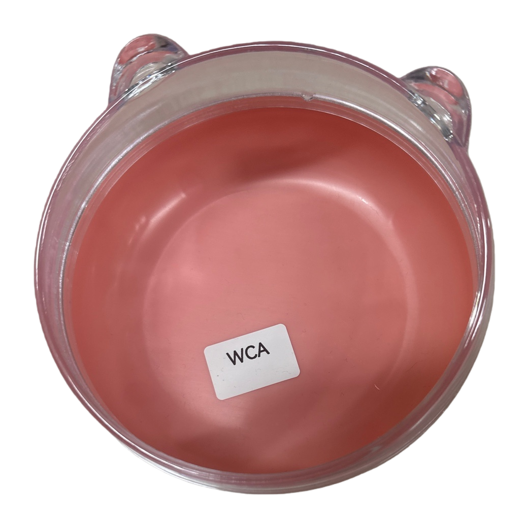 Pink liquid aromatherapy essential oil transparent glass container with ears for home diffuser display Item Picture
