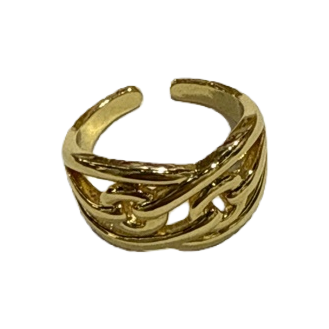 The 925 sterling silver gold-plated gold ring is a versatile ring for women's commuting, light and comfortable Item Picture