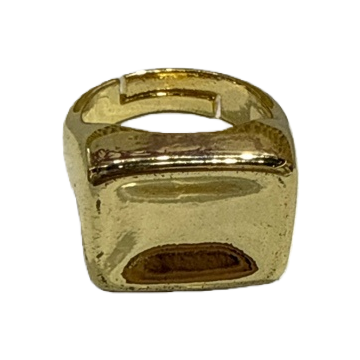 The 925 sterling silver gold ring features a light luxury design and is suitable for both men and women to wear daily Item Picture