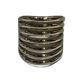 A fashionable and simple metallic texture ring Item Picture