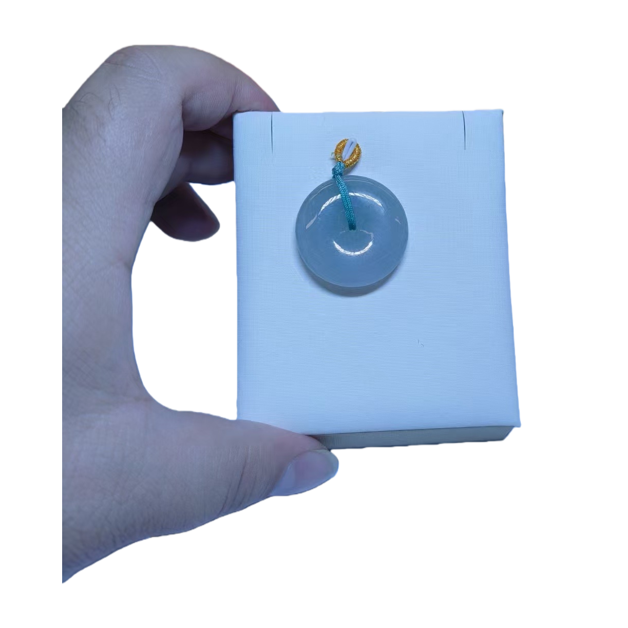 Jade water Head Good Peace Pendant for men's business and casual wear, exquisite and compact Item Picture