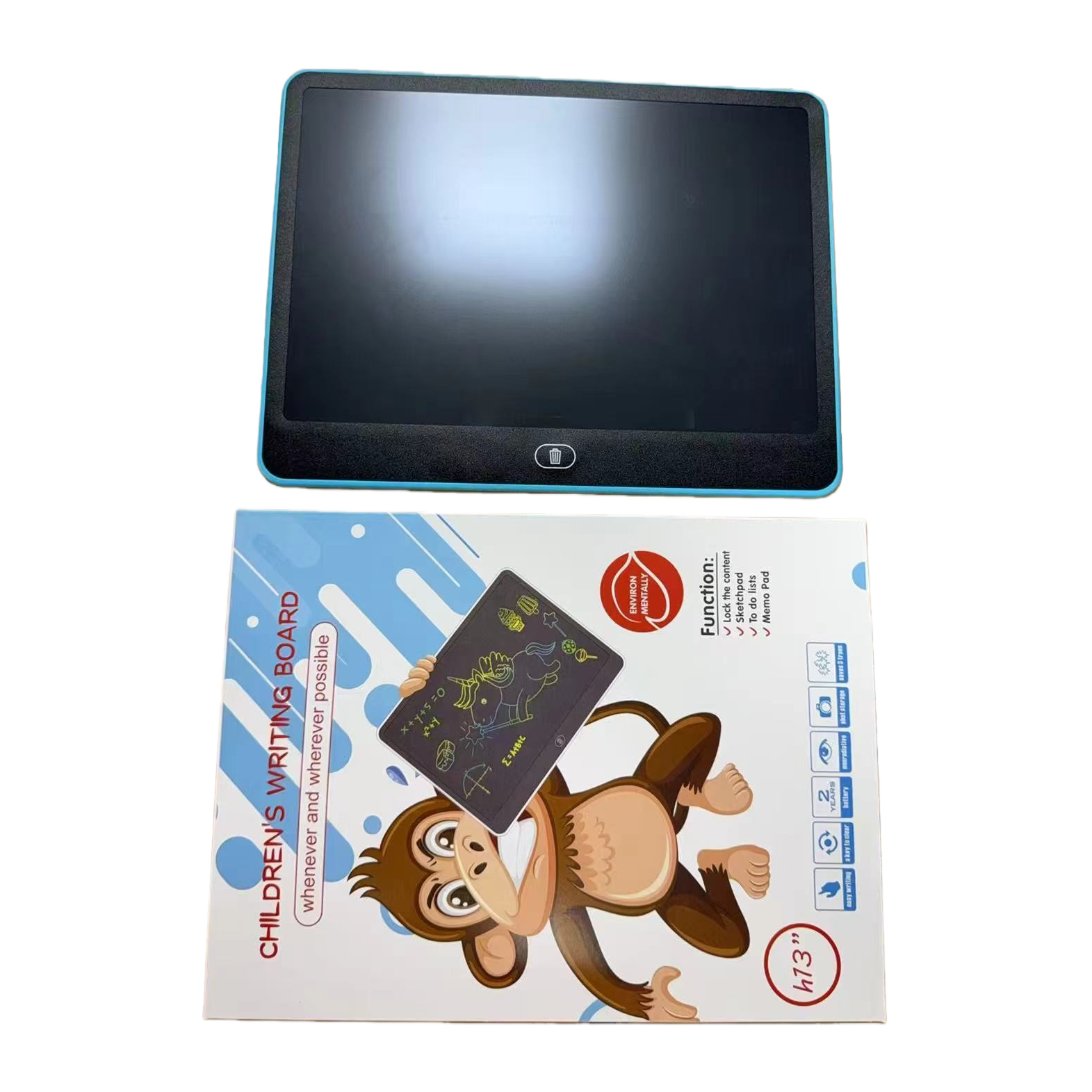 儿童电子写字板 可擦写学习书写板 无蓝光护眼益智玩具白底实物图