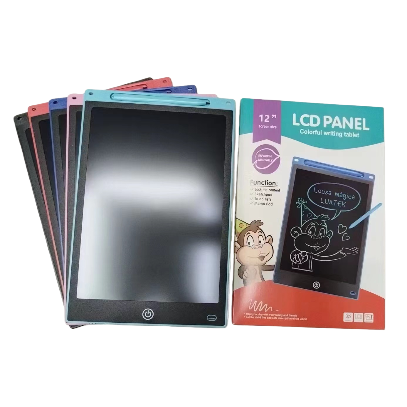 LCD color writing tablet, electronic handwriting tablet, ultra-thin portable children's learning drawing board Item Picture