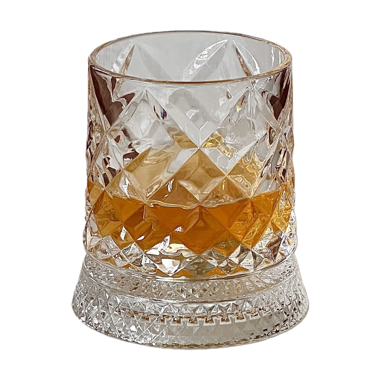 水晶杯+玻璃杯白底实物图