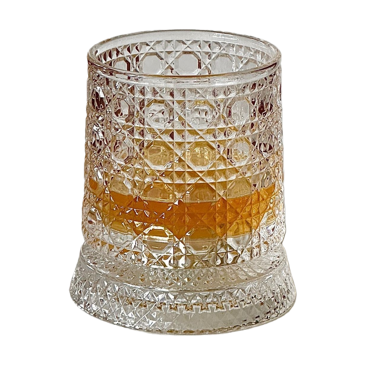 水晶玻璃杯+玻璃杯白底实物图