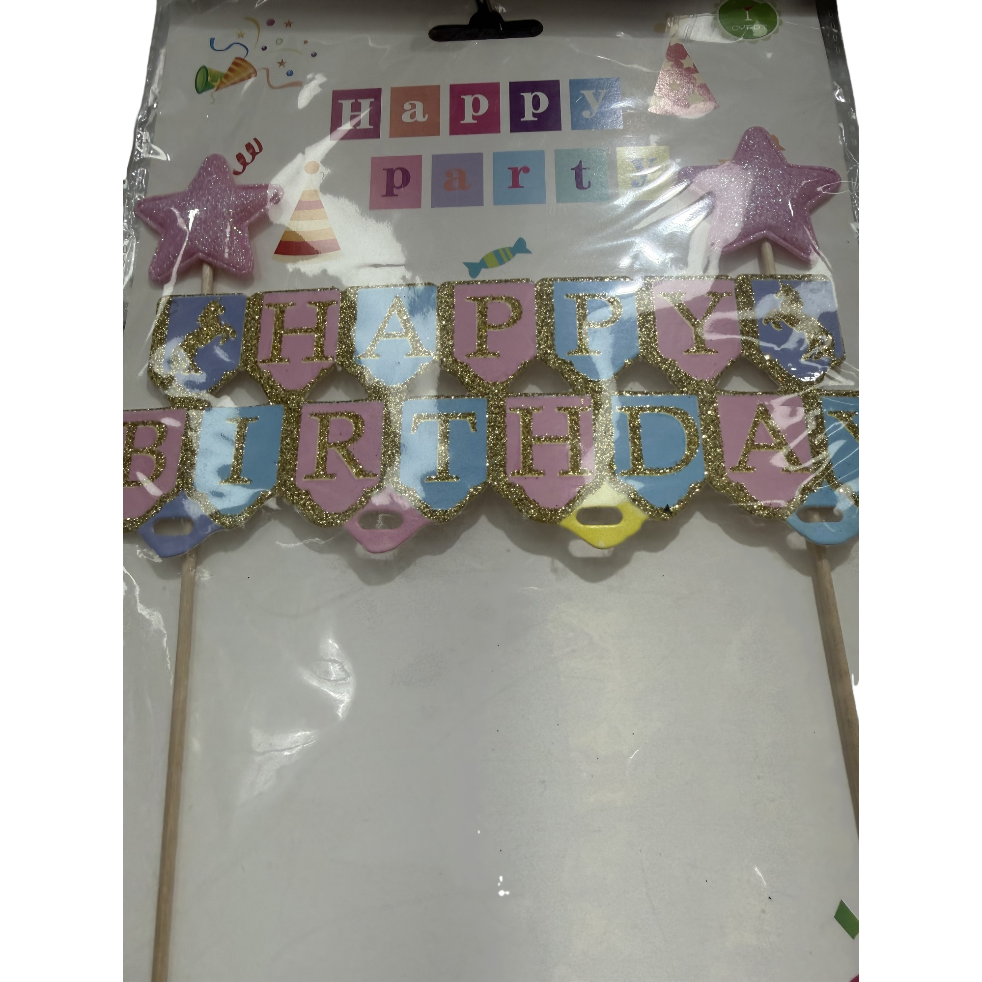 Happy birthday letter string, birthday decoration ribbon, party atmosphere setting Item Picture