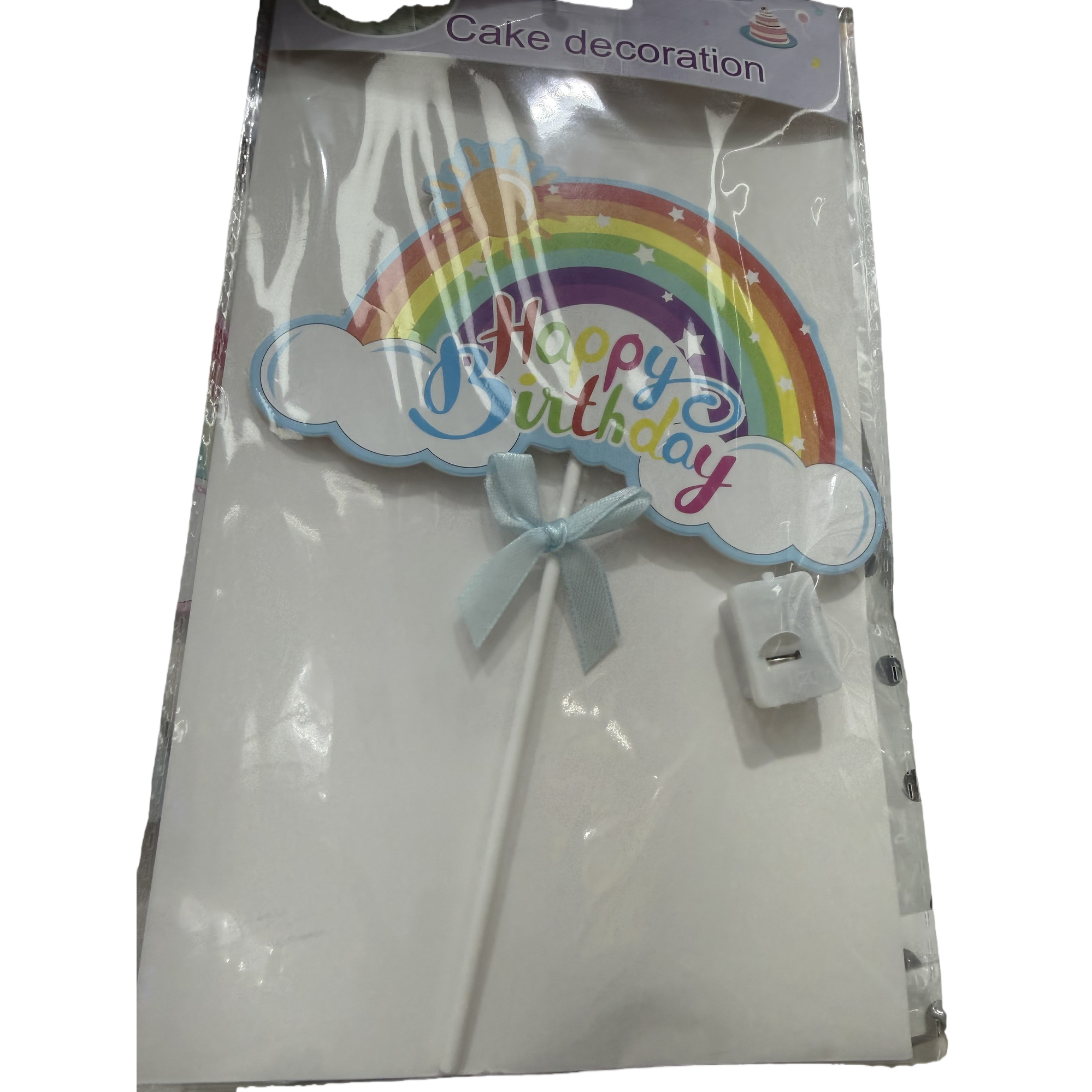 Rainbow sugar granule cake decoration, birthday party dessert baking embellishment Item Picture