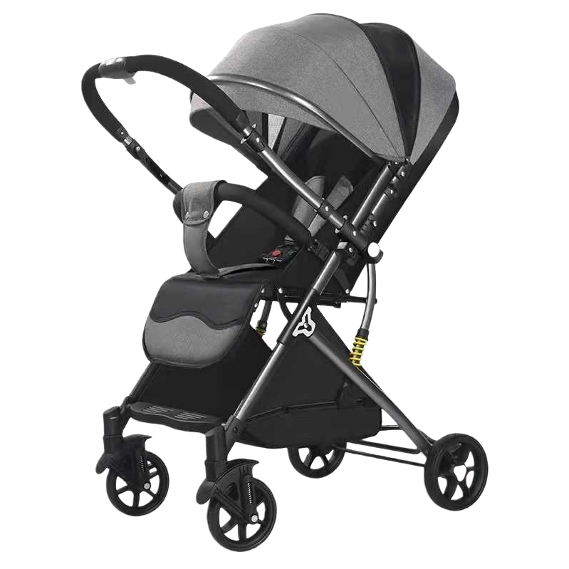 Baby trolley aleación de aluminio frame una llave para recoger el coche recién nacido high landscape anti-shock trolley Item Picture