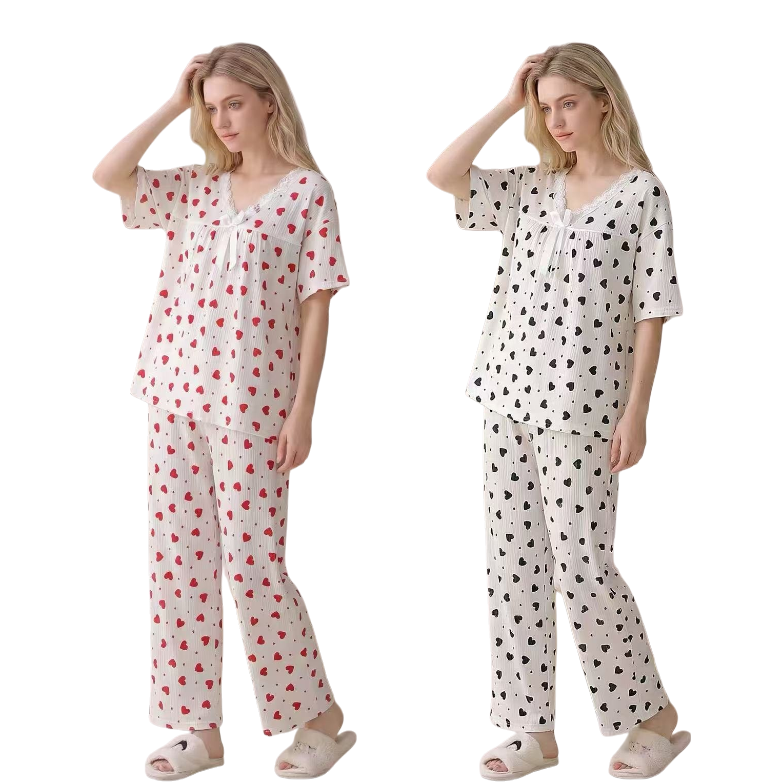 Модный халат в форме сердца женщины Item Picture