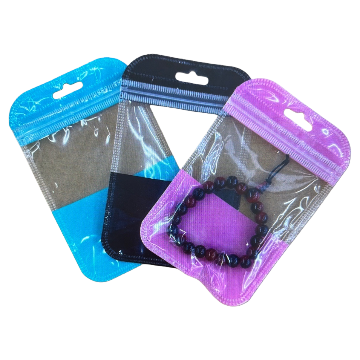 Colorful transparent packaging bag bracelet is a fashionable, simple and versatile accessory Item Picture