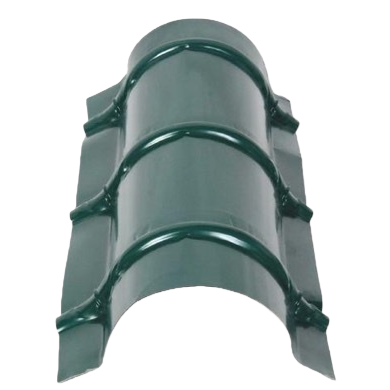 Green metal roof tiles are anti-corrosion and weather-resistant roofing materials that can be used both in ancient and modern styles Item Picture