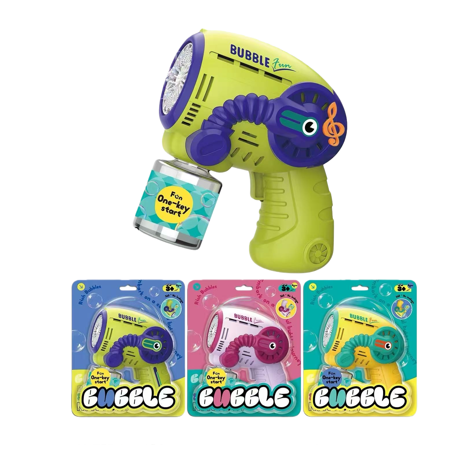 Juguetes para niños bubble gun handheld auto bubble blow machine al aire libre juego props Item Picture