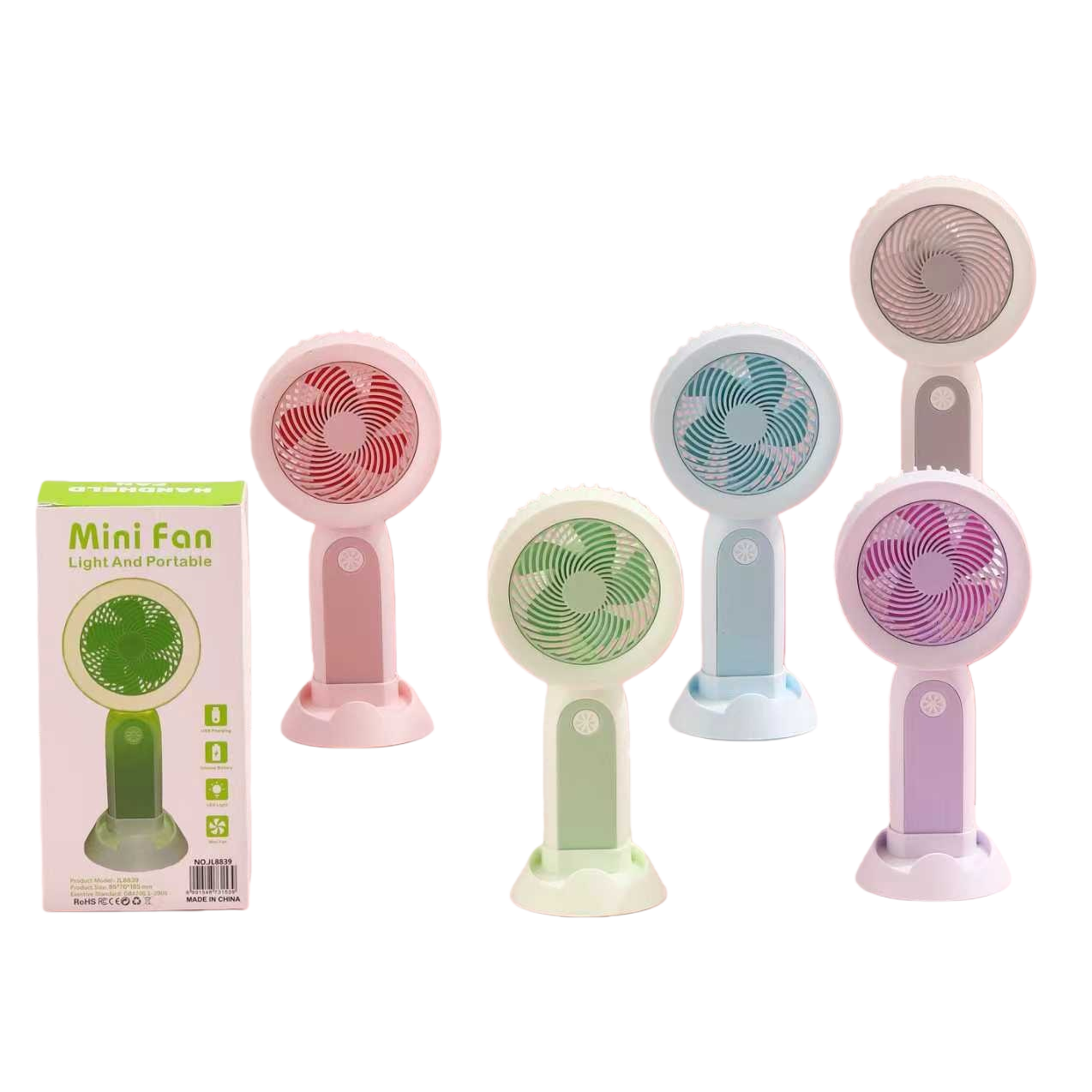 Mini fan, portable USB charging, silent desktop for dormitory use Item Picture