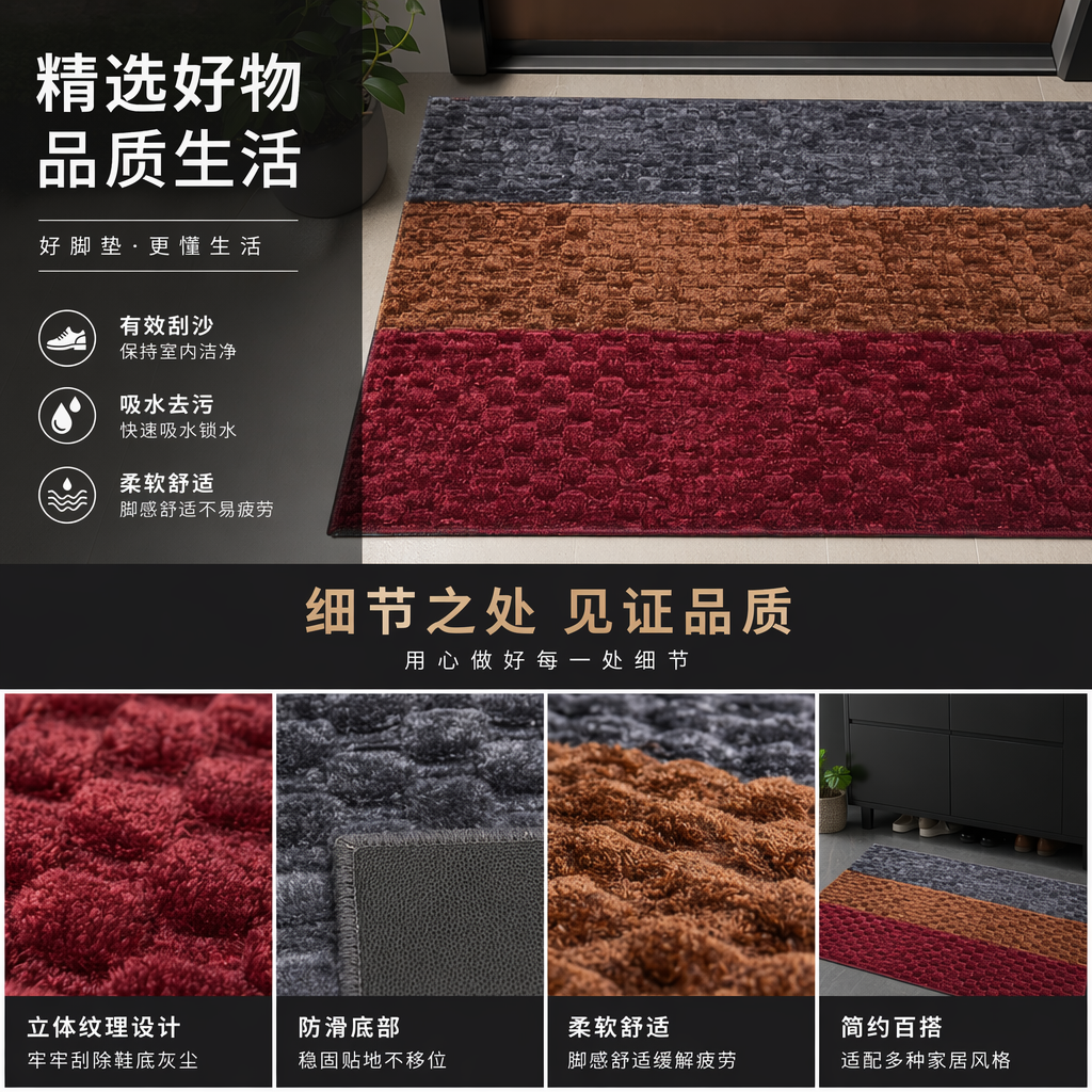 纹理清晰 色彩丰富 层次分明织物面料详情1