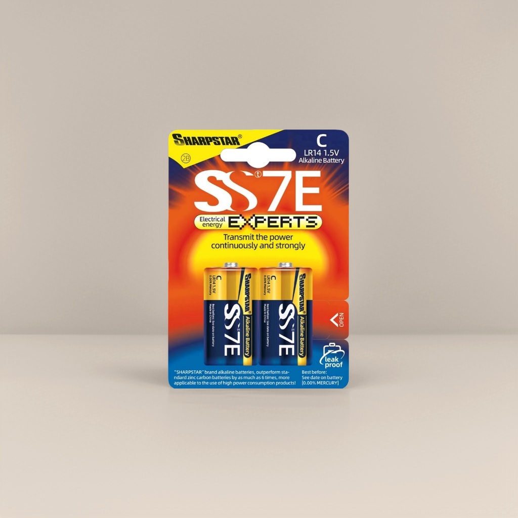 SS7E碱性电池 1.5V 单节装 高容量长效供电