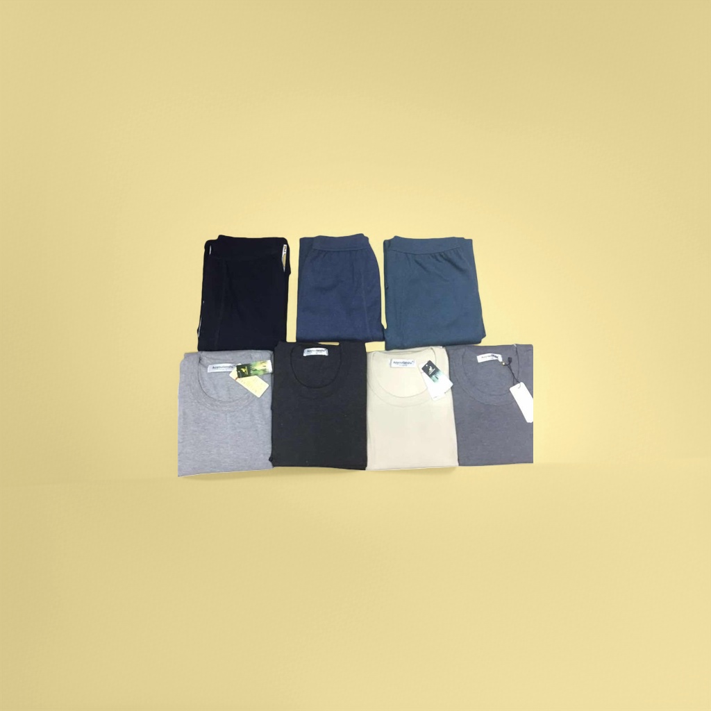 韩社德绒暖暖服保暖内衣套装版型防风保暖产品图