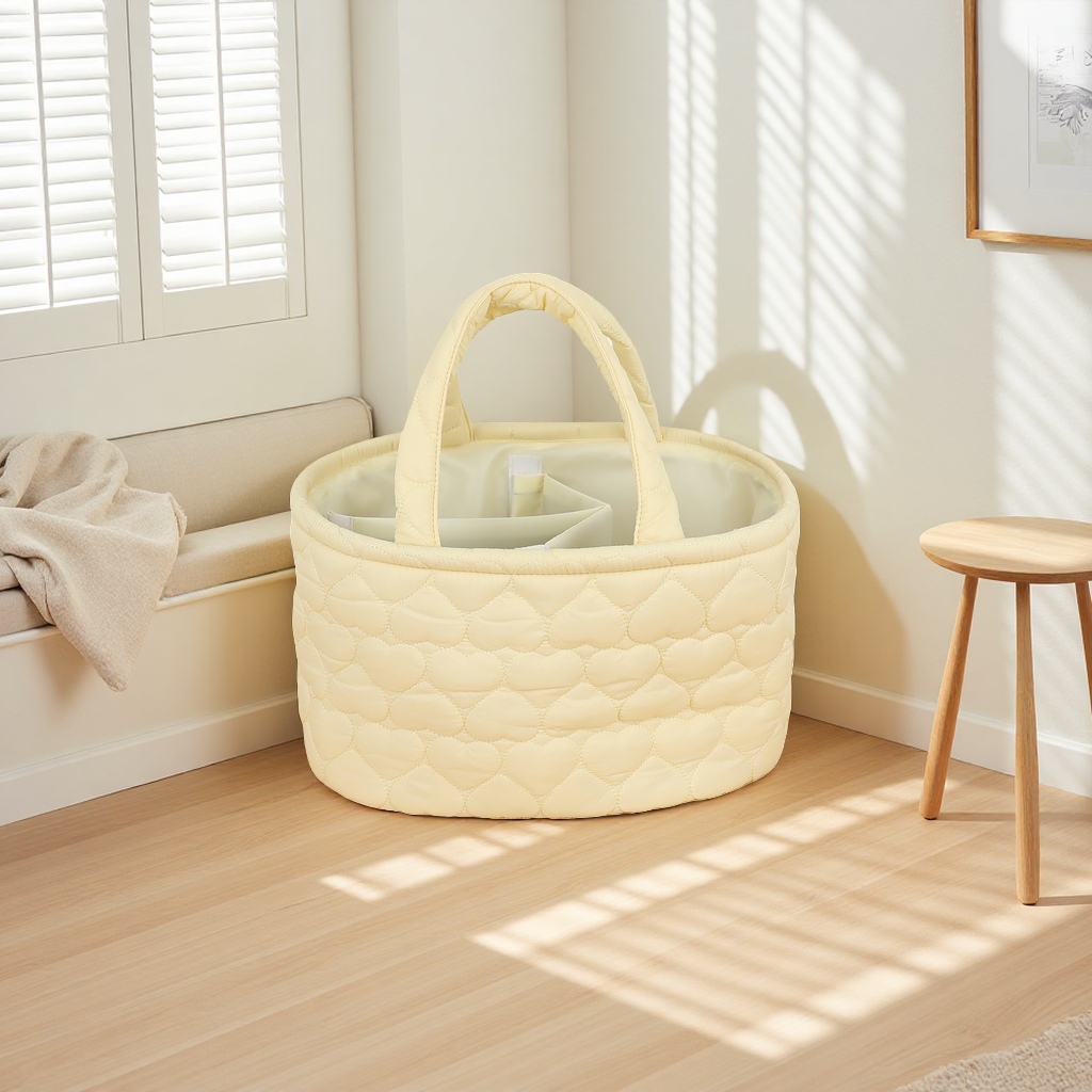 Beige quilted handbag, a fashionable and versatile single-shoulder tote bag for women Specification image