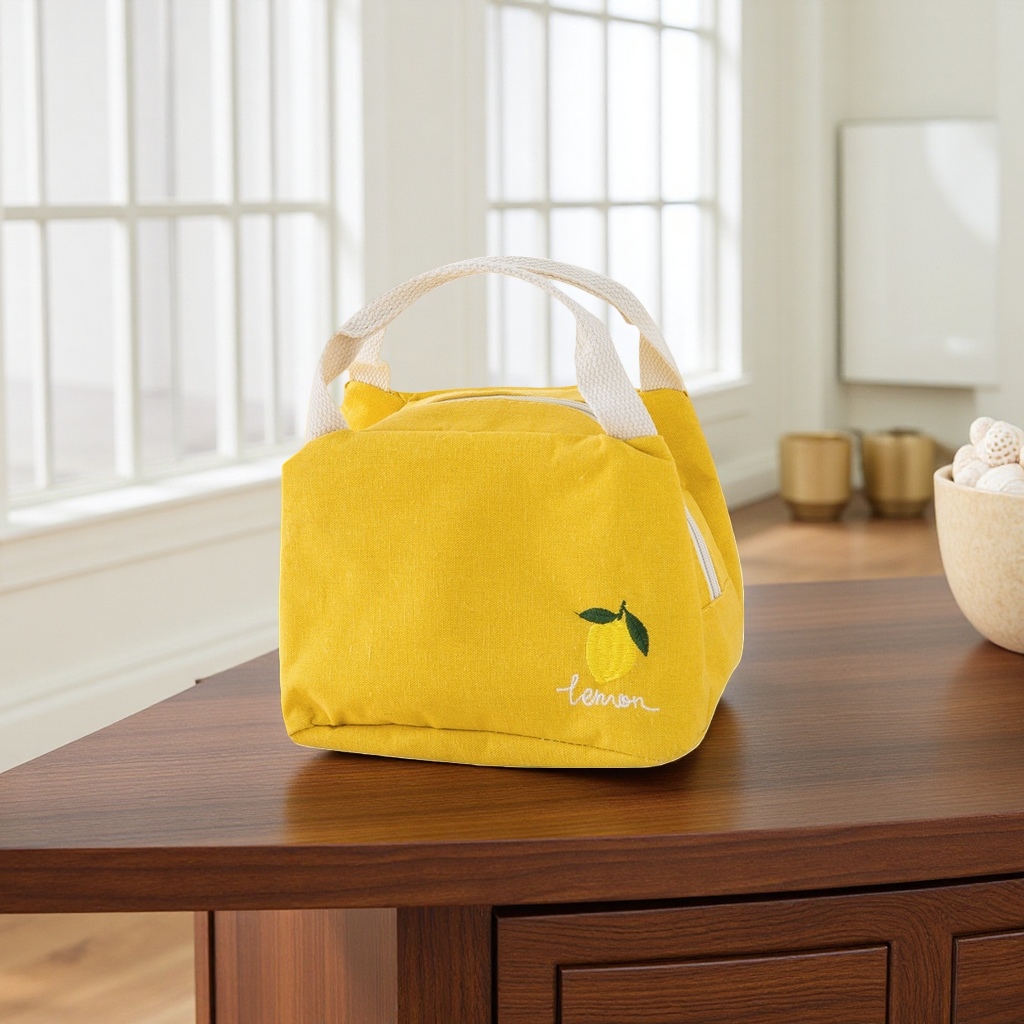 Yellow lemon pattern handbag, a fashionable and versatile single-shoulder bag for women Application Scenario