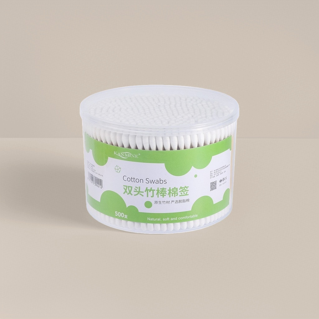 双头竹棒棉签 天然竹纤维 便携卫生清洁用品