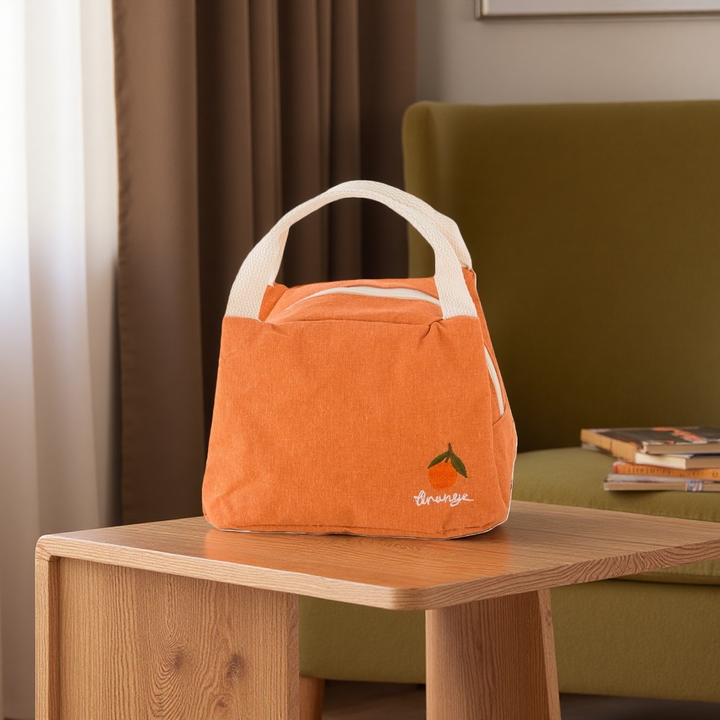 Orange handbag, a fashionable and versatile single-shoulder crossbody bag for women, and a large-capacity commuting shopping bag Specification image
