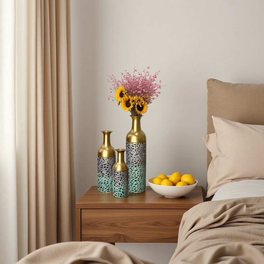 Decorative vases, living room ornaments, ceramic vases, Nordic simplicity, high appearance level, vase arrangement details Picture